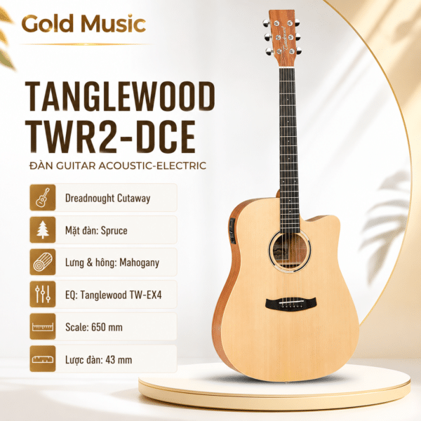 TANGLEWOOD TWR2-DCE ĐÀN GUITAR ACOUSTIC tanglewood twr2 DCE