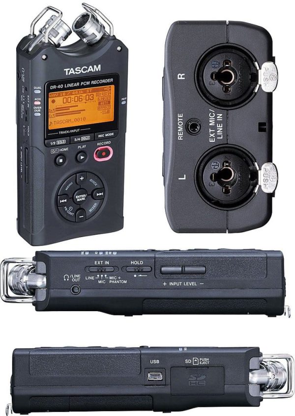 tascam dr 40 may thu am stereo cam tay 4 track 2