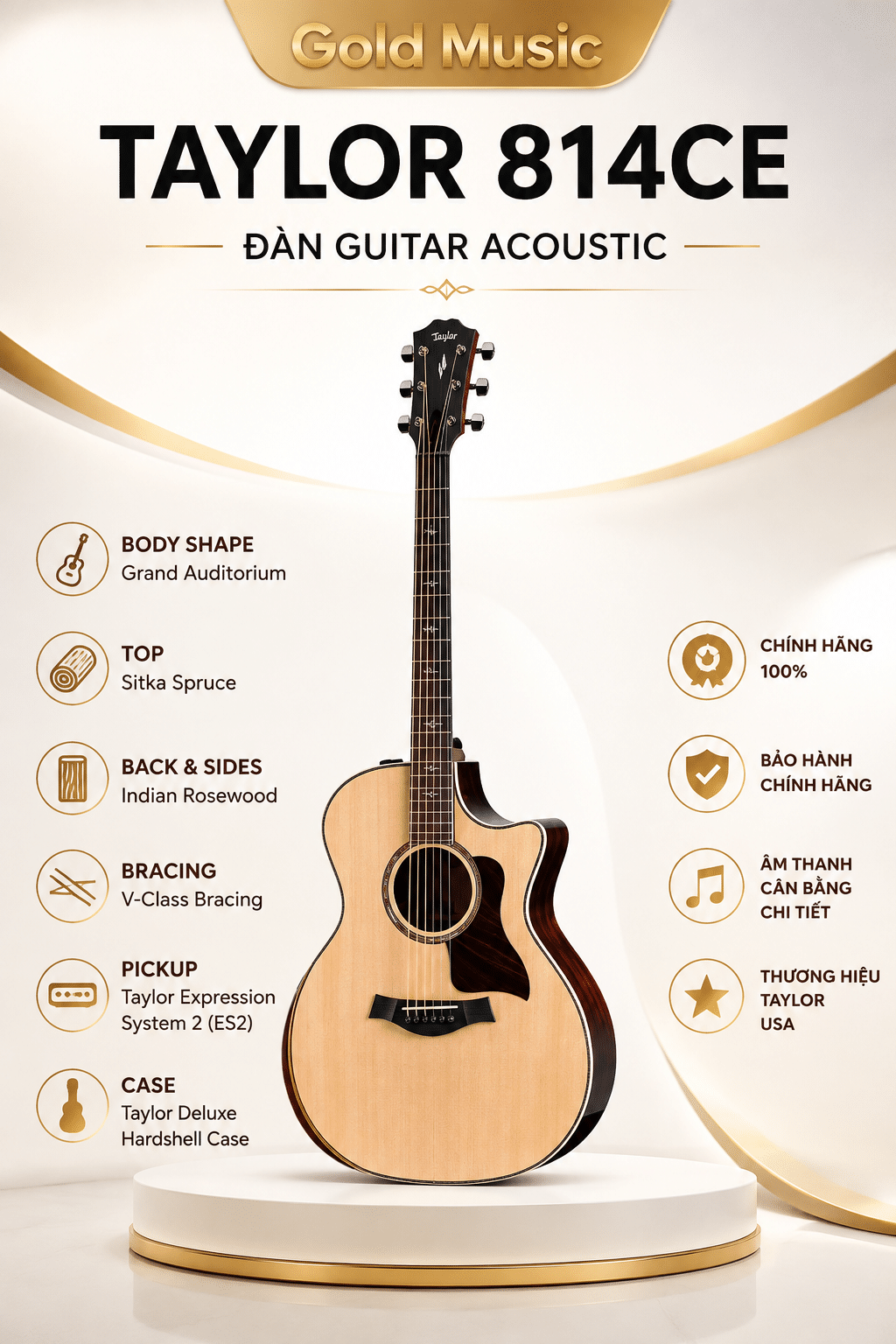 TAYLOR 814CE ĐÀN GUITAR ACOUSTIC taylor 814ce guitar acoustic