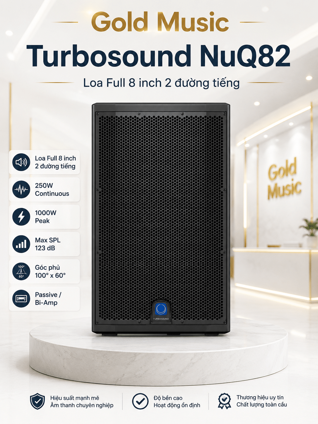 Turbosound NuQ82 Loa Full 8" turbosound nuq82 loa full 8 inch
