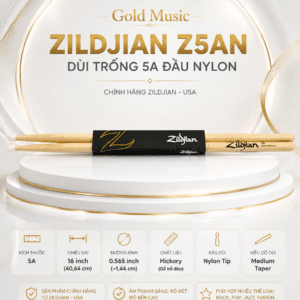 zildjian z5an select hickory 5a nylon tip drum sticks reverb