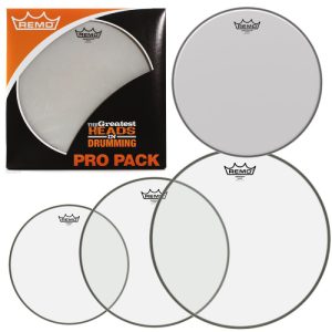 REMO PP-1860-BE BỘ MẶT TRỐNG TOM PINSTRIPE 10-12-16 SNARE 14