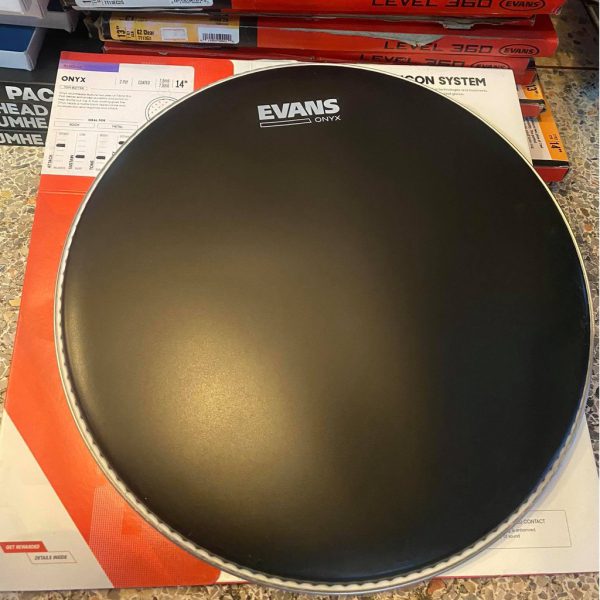 EVANS B14ONX2 MẶT TRỐNG Snare 14" ONYX BK DRUM HEAD