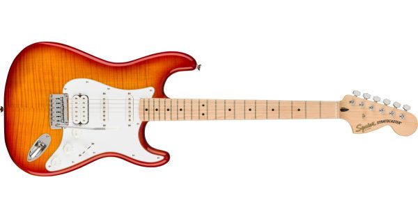 FENDER 0378152547 ĐÀN GUITAR ĐIỆN SQUIER AFF STRAT FMT HSS MN WPG SSB