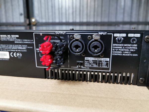 INTER-M QD-4480 Amply Khuyếch Đại 4 kênh 80W (8Ω)