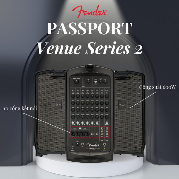 Fender 6944006900 Loa Karaoke Passport Venue 600W S2