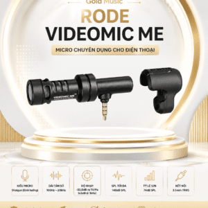 Rode VideoMic ME Micro Chuyên Dụng Cho Điện Thoại