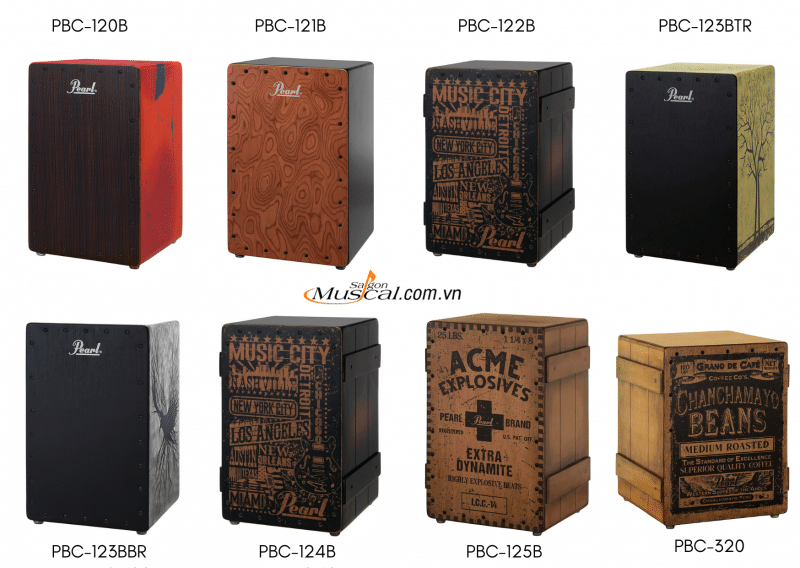 Trống Cajon pearl PBC-124B - Saigon Musical Shop