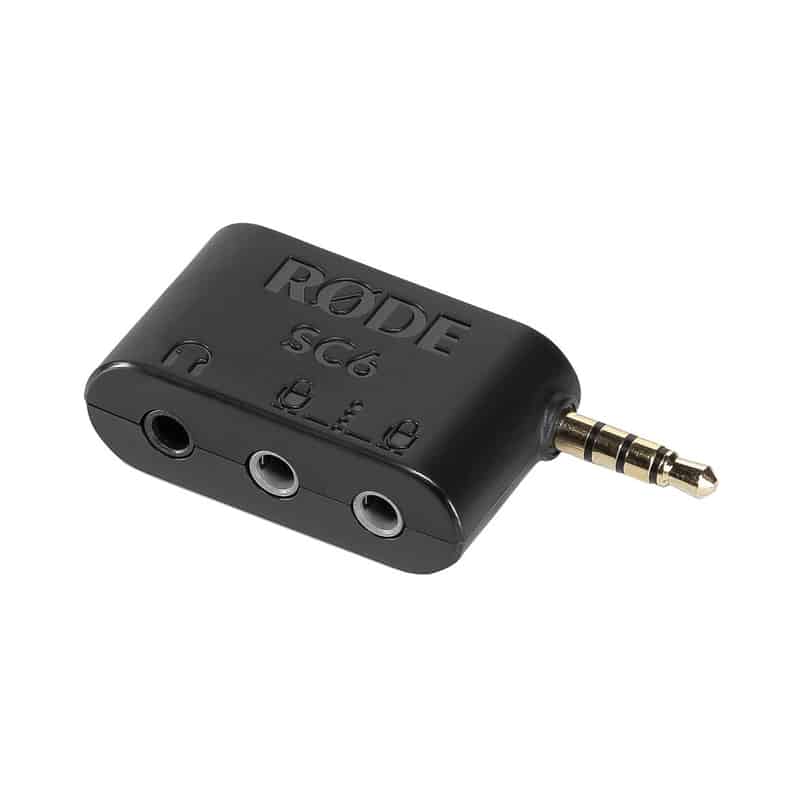 Adapter RODE SC6 - 2 Đầu Vào 3.5mm TRRS và Đầu Ra Tai Nghe cho Smartphone