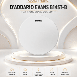 D'ADDARIO EVANS B14ST-B MẶT TRỐNG SNARE COATED 14"