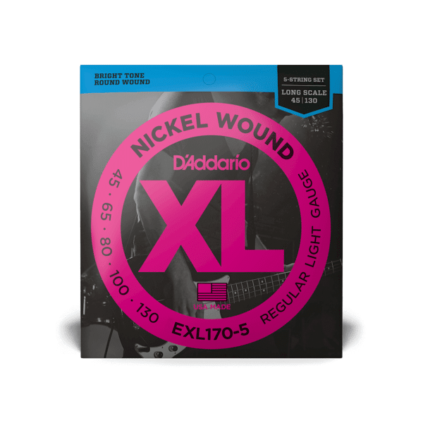 DADDARIO EXL170-5 BỘ DÂY BASS XL 45-130 LONG 5STR