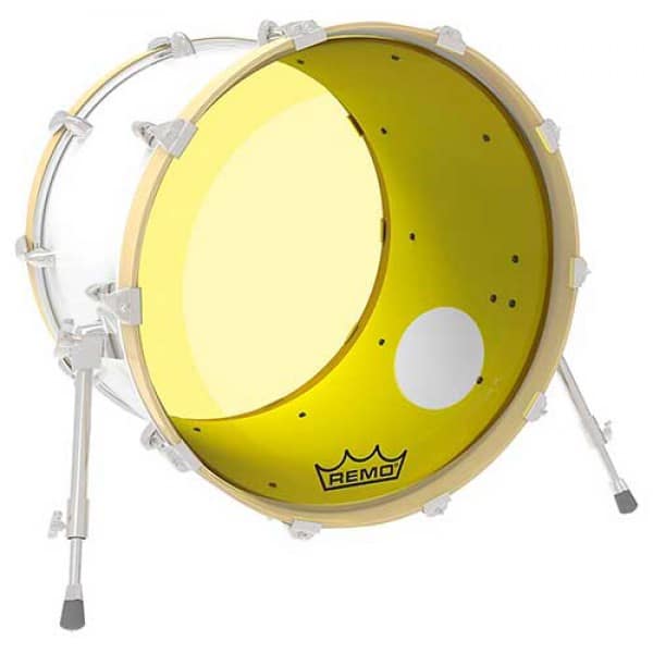 REMO P3-1320-CT-RDOH MẶT TRỐNG BASS 20 inch CÓ LỖ , đỏ