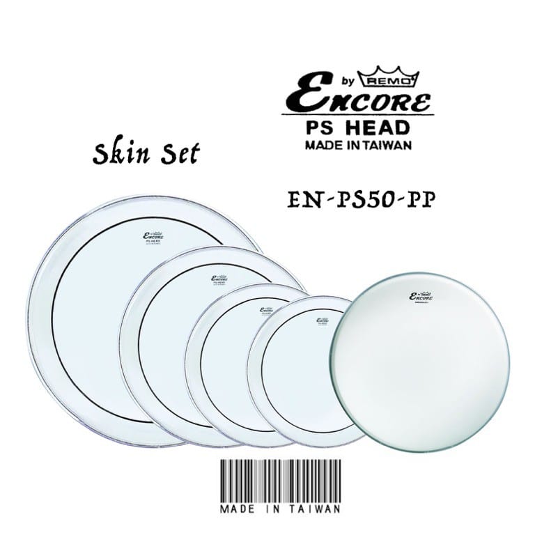 REMO EN-PS50-PP ENCORE 10, 12, 14, 16, MẶT CLEAR BASS 22"