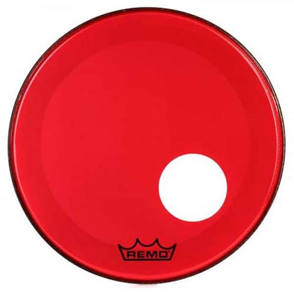 REMO P3-1320-CT-RDOH MẶT TRỐNG BASS 20 inch CÓ LỖ , đỏ