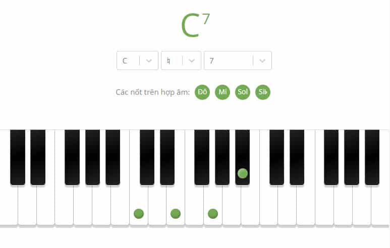 Hop am C7 piano