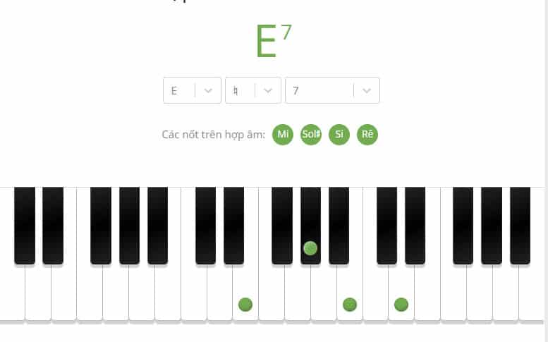 e7 piano