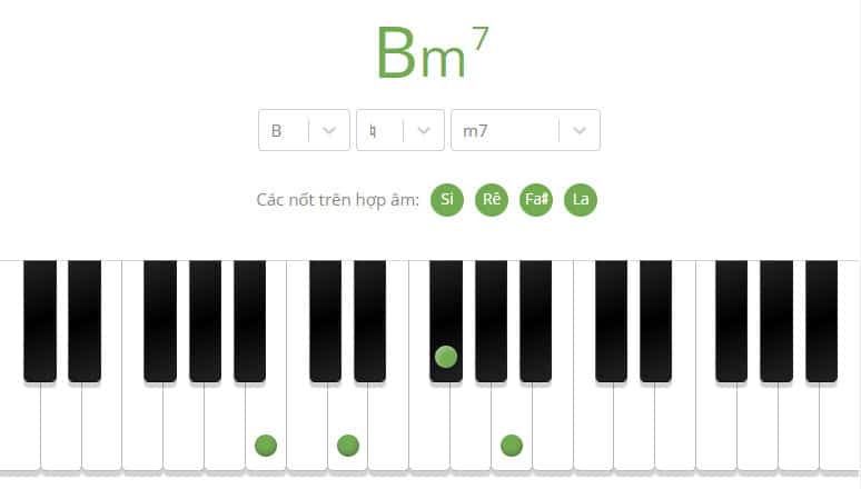 hop am bm7 piano