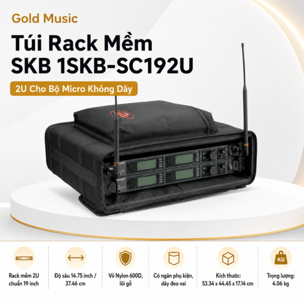 1SKB-SC192U Túi Mềm Đựng Micro Không Dây 2U 1skb sc192u tui dung micro 2u