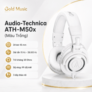 audio technica ath m50x mau trang
