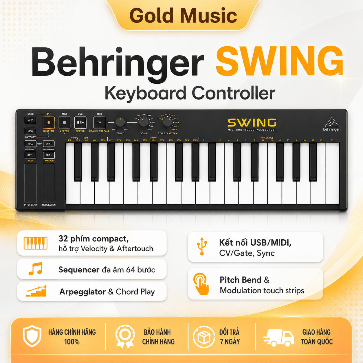 Behringer SWING Keyboard Controllers behringer swing keyboard controller