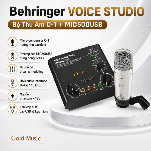 Behringer VOICE STUDIO Bộ Thu âm behringer voice studio bo thu am