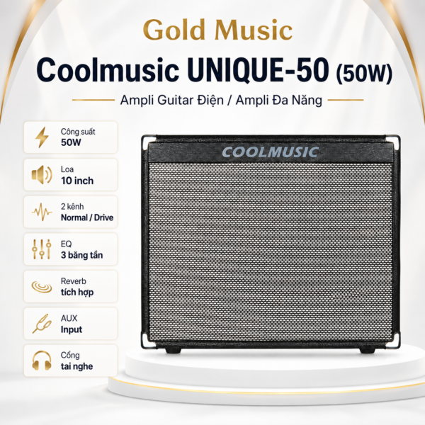 coolmusic unique 50 50w ampli guitar dien da nang