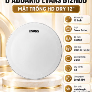 mat trong tom 12inch EVANS B12HDD