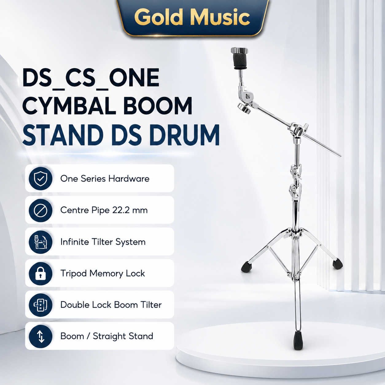 DS_CS_ONE CYMBAL BOOM STAND DS DRUM ds cs one cymbal boom stand