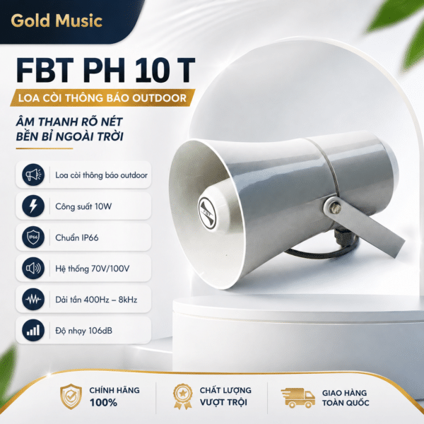 Fbt PH 10 T Loa còi thông báo outdoor IP66 10W fbt ph 10t