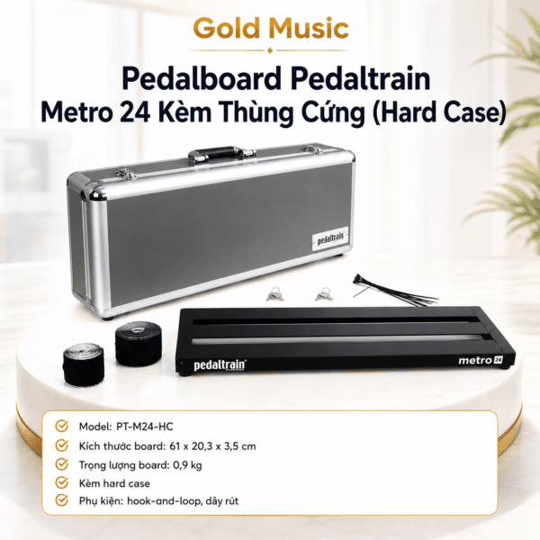 Pedalboard Pedaltrain Metro 24 Kèm Thùng Cứng (Hard Case) pedaltrain metro 24 hard case