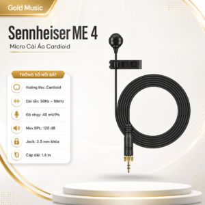 sennheiser me 4 micro cai ao cardioid