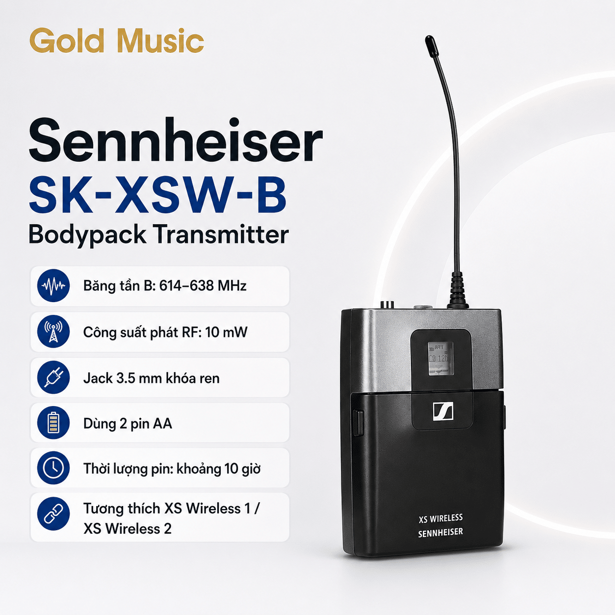 Sennheiser SK-XSW-B Bodypack Transmitter sennheiser sk xsw b bodypack transmitter