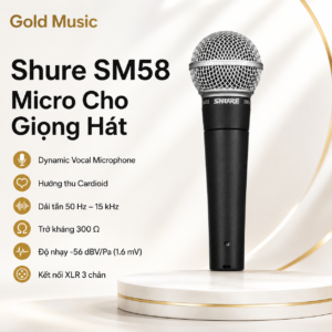 shure sm58 micro giong hat