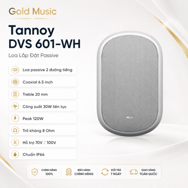 Tannoy DVS 601-WH Loa Lắp Đặt Passive tannoy dvs 601 wh loa lap dat passive