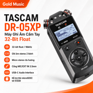 tascam dr05xp may ghi am cam tay 32 bit