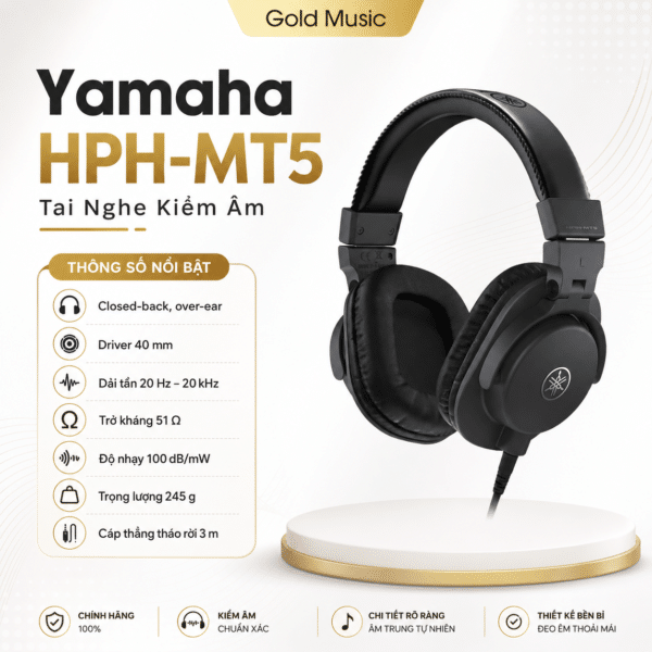 Yamaha HPH-MT5 – Tai Nghe Kiểm Âm yamaha hph mt5
