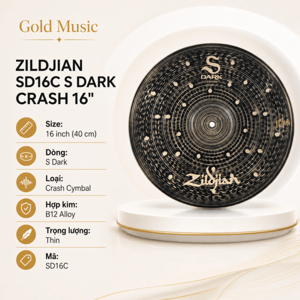 zildjian sd16c la s dark crash 16