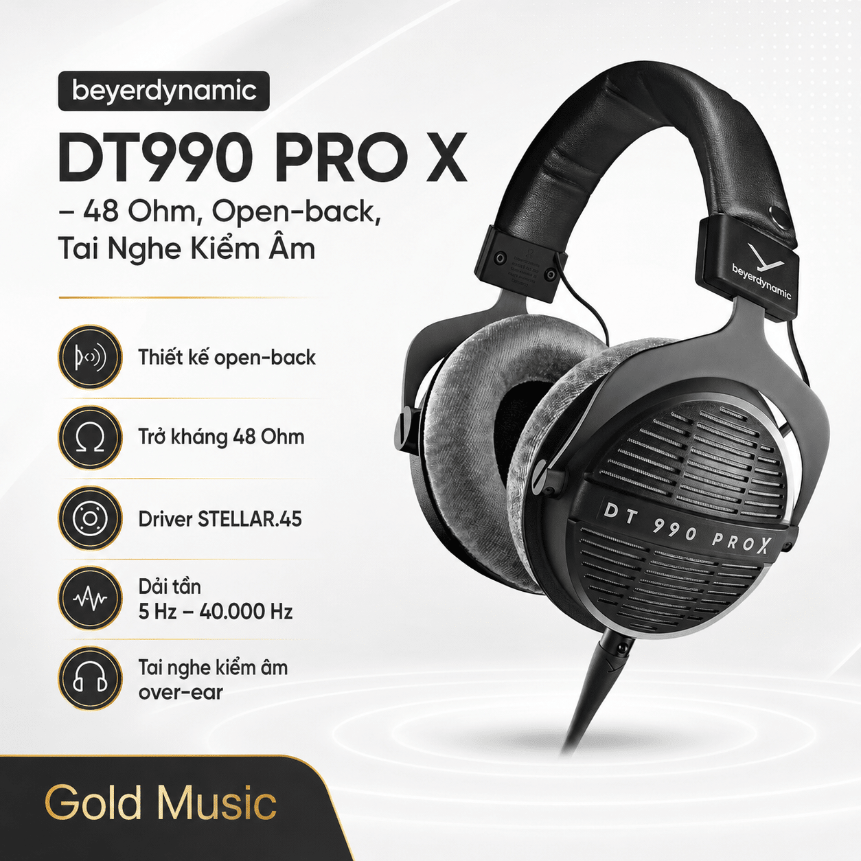 BeyerDynamic DT990 PRO X – 48 Ohm, Open-back , Tai Nghe Kiểm Âm beyerdynamic dt990 pro x 48 ohm open
