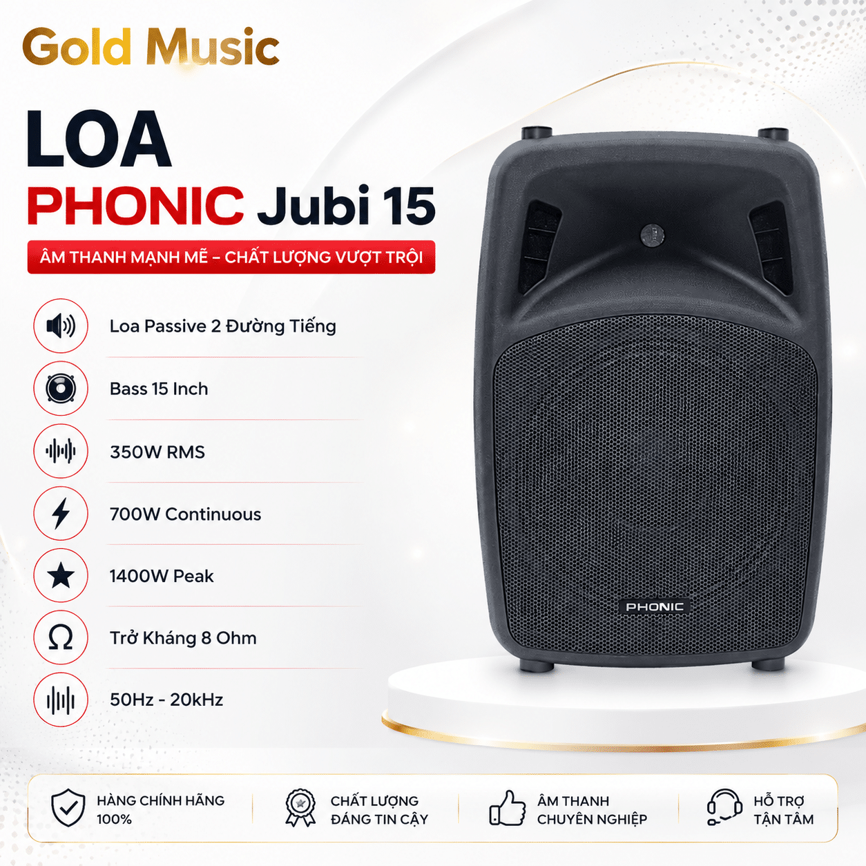LOA PHONIC Jubi 15 loa phonic jubi 15
