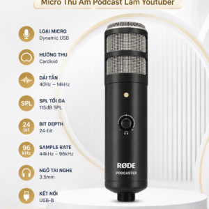 rode podcaster mkii micro thu am podcast