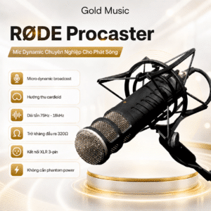 Rode PROCASTER Mic Dynamic Chuyên Nghiệp cho Phát Sóng rode procaster mic dynamic