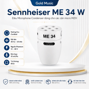 sennheiser me 34 w dau microphone condenser