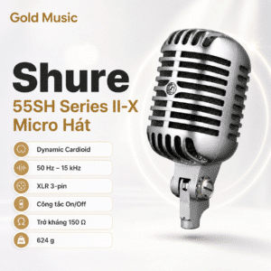 shure 55sh series ii x micro hat