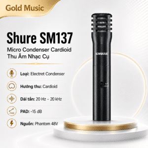 shure sm137 micro condenser cardioid