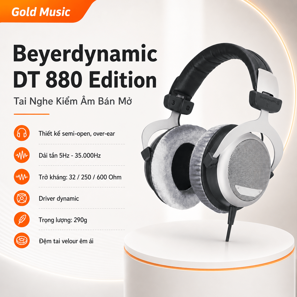 Beyerdynamic DT880 Edition – Tai Nghe Kiểm Âm beyerdynamic dt880 edition tai nghe kiem am