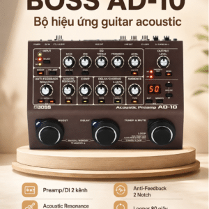 BOSS AD-10 Bộ hiệu ứng guitar boss ad 10 bo hieu ung guitar