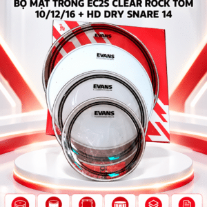 daddario bo clear rock tom 10121614 epp ec2shdd r