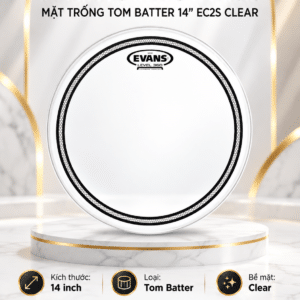 daddario evans mat trong tom batter 14 clear tt14ec2s 3