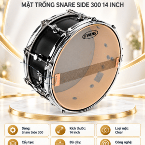 daddario s14h30 b mat trong snare 14 side 300