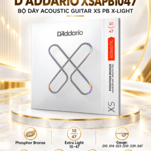 daddario xsapb1047 bo day acoustic guitar xs pb x light